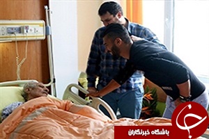 عیادت رامین رضائیان از منصور خان پورحیدری + فیلم