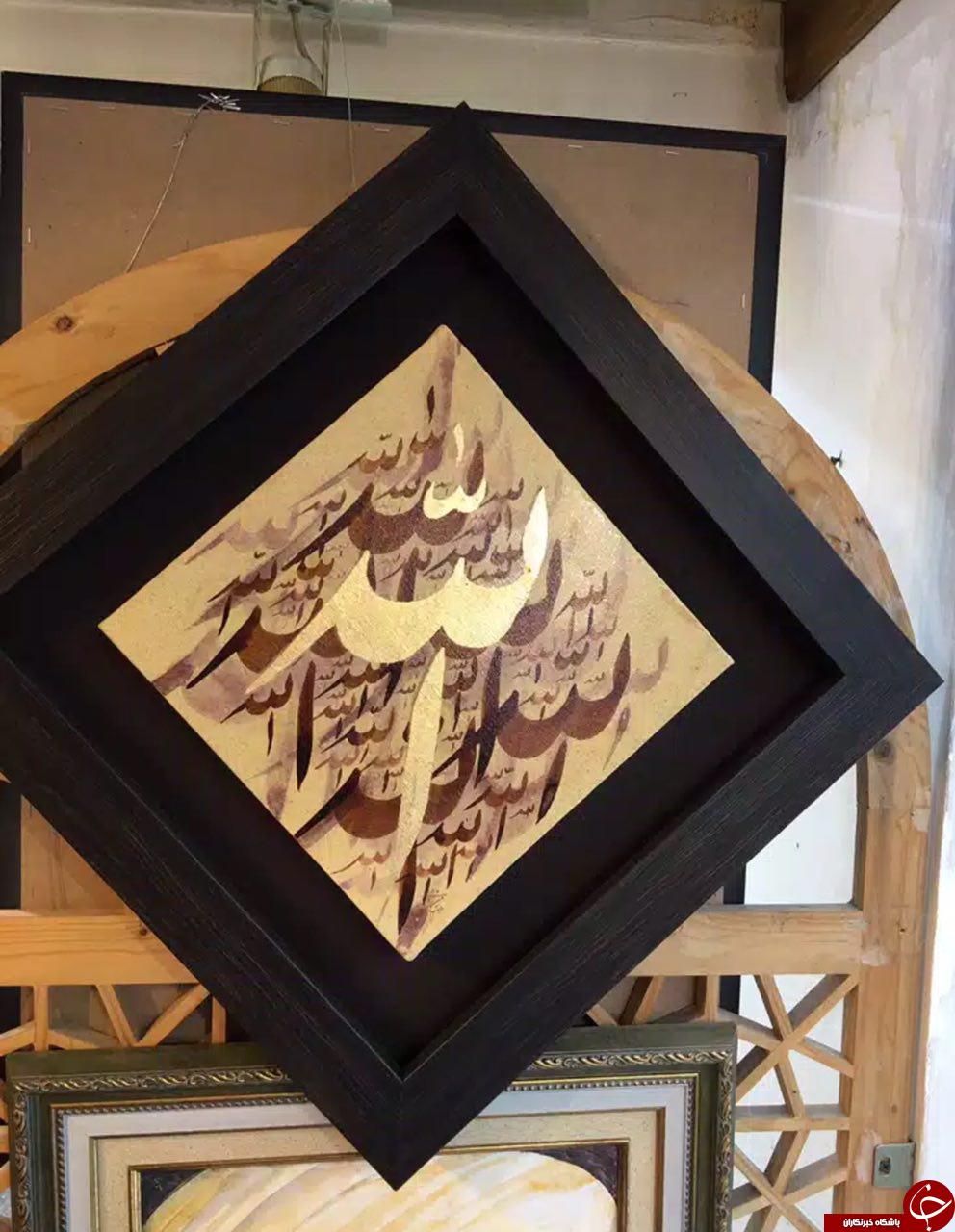 تصاویری بی&zwnj;نظیر از خط نوشت هنرمند نامدار افغانستانی