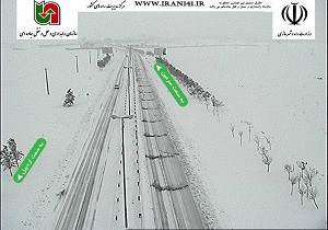 بارش برف منجر به کندی تردد در محورهای کوهستانی استان اردبیل شد