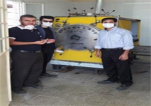 نمونه برداری از دستگاه بی خطرساز بیمارستان چالدران
