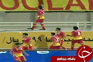 گل ساسان انصاری؛ فولاد خوزستان 1 _ 1 استقلال + فیلم