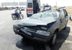 پنج مصدوم براثر حادثه رانندگی در سه راهی فرودگاه اصفهان