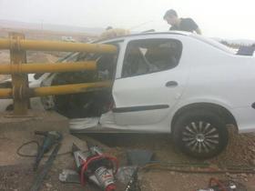 نجات معجزه آسای دو سرنشین پژو ۲۰۶