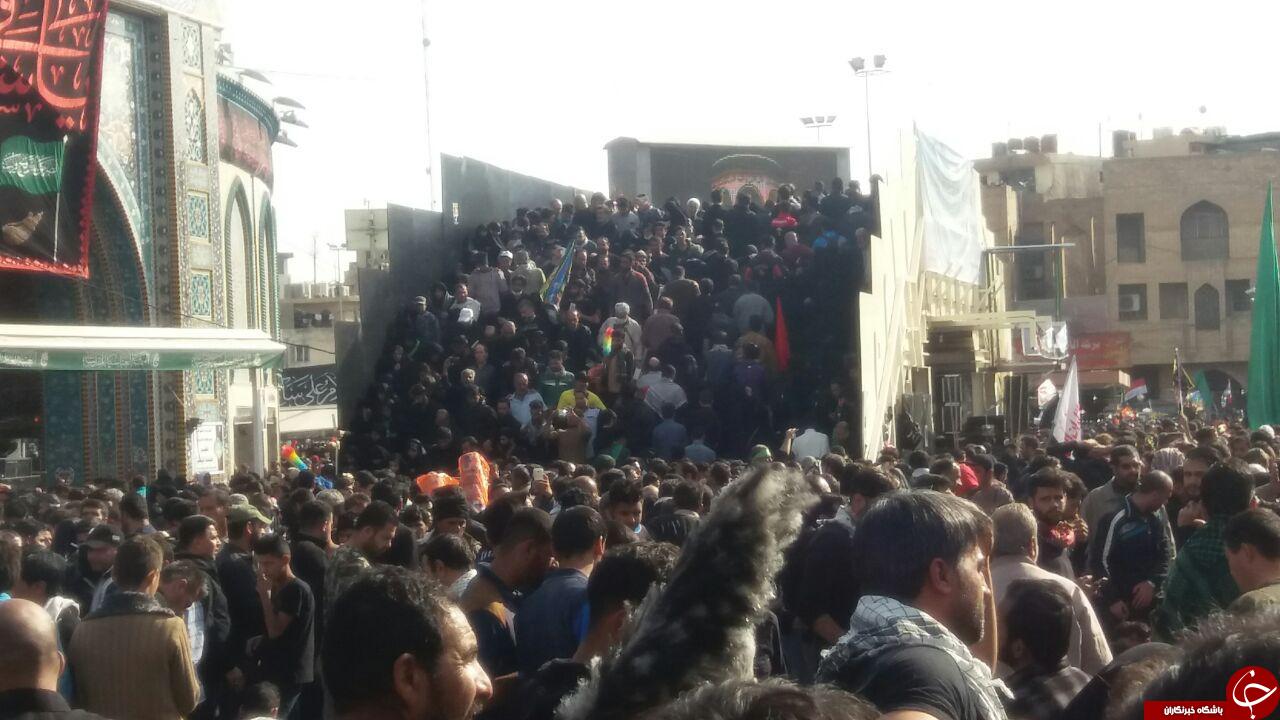 شور و شوق زائران در نزدیکی کربلا + فیلم و تصاویر