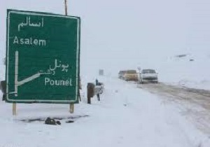 بارش 50 سانتی متری برف در ارتفاعات گردنه الماس