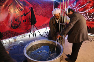 خدمت بی منت در استقبال از زائرین حسینی(ع)
