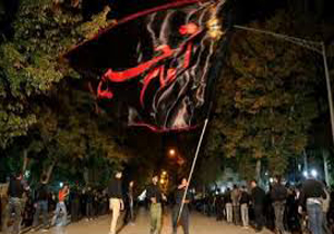 طنین نوای چاووشی در سوگواره عاشورائیان لامرد