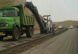 آسفالت تراشی و روکش آسفالت محور های مواصلاتی باجگیران