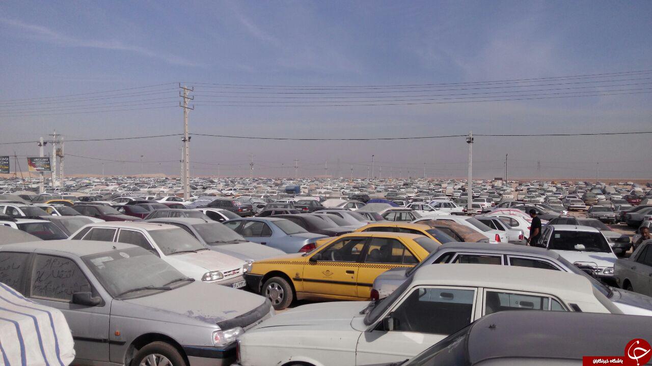 ده ها هزار خودرو در پارکینگ&zwnj;های مرز شلمچه پارک است