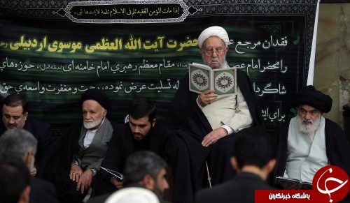 مراسم بزرگداشت هفتمین شب ارتحال آیت&zwnj;الله موسوی&zwnj;اردبیلی+تصاویر
