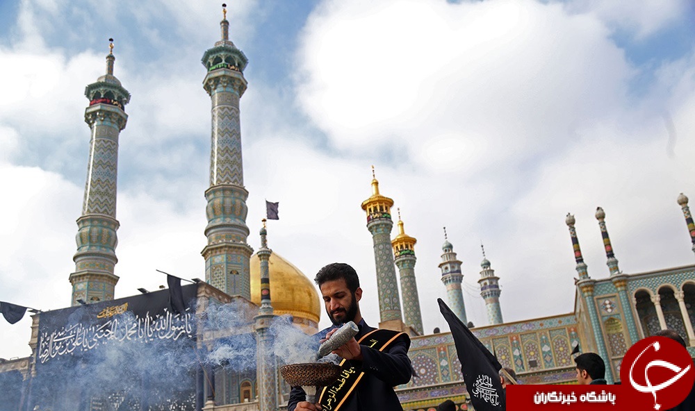 مراسم خطبه خوانی خادمان اخت الرضا،حضرت فاطمه معصومه(س)+تصاویر