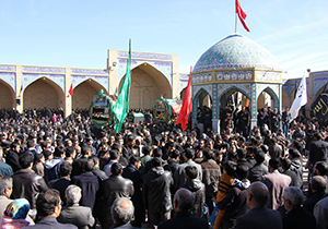 "قدمگاه امام رضا(ع)" بافران میزبان عزاداران خورشید ولایت