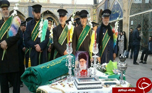 تعویض پرچم امامزاده حسین