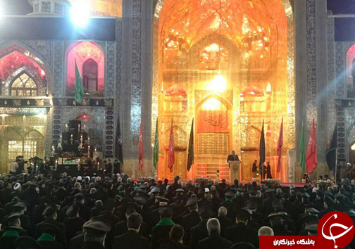 آئین شام غریبان شهادت امام رضا (ع) در مشهد برگزار شد+تصاویر