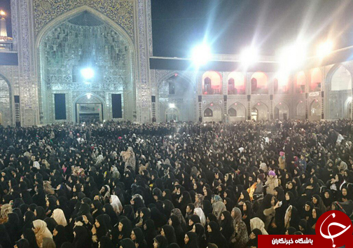 آئین شام غریبان شهادت امام رضا (ع) در مشهد برگزار شد+تصاویر