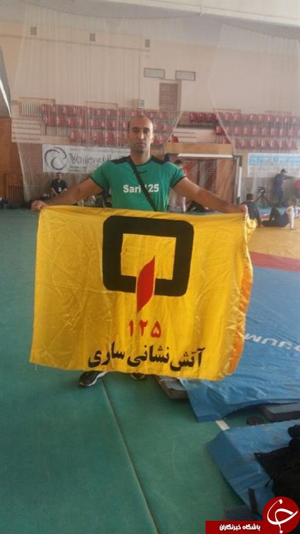 مربیگری آتش نشان ساروی در مسابقات جهانی كشتی + تصاویر