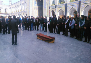 تشیع مادر شهید رضوی درحرم مطهررضوی