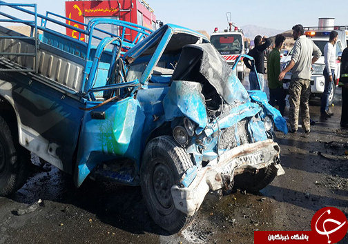 7 کشته و مصدوم در تصادف محور فسا-داراب + تصاویر