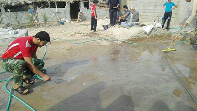 اردوی جهادی در منزل شهید