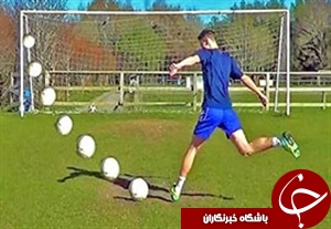 چالش دیدنی هدف گیری با توپ+ فیلم
