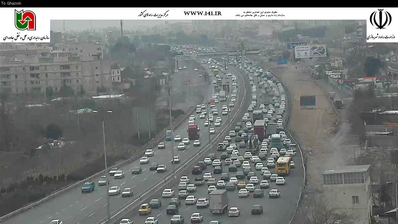 ترافیک سنگین در محورهای شمالی/ بارش برف و باران در اکثر استان&zwnj;&zwnj;ها +تصاویر