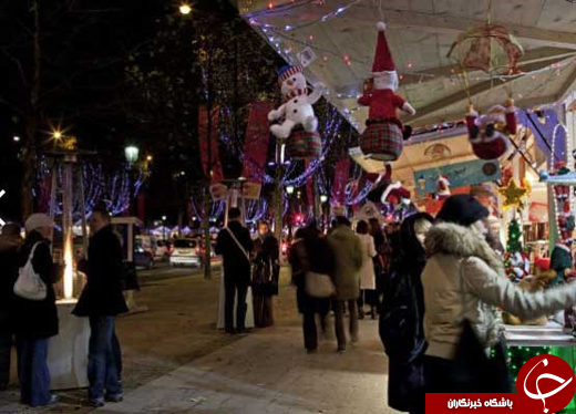 بازارهای جشن نوئل در پاریس +تصاویر