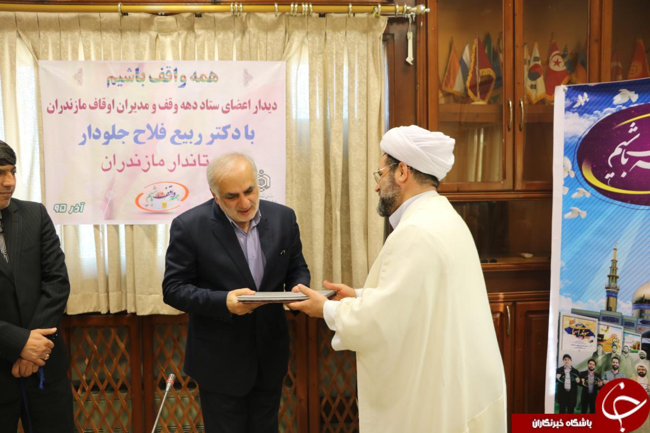 استاندار مازندران خادم امامزادگان شد + تصاویر