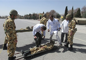 برگزاری رزمایش امداد و درمان در شیراز