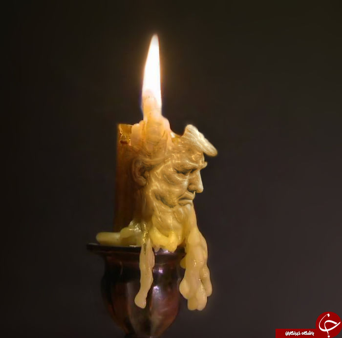 شوخی  با عکس ترامپ+تصاویر