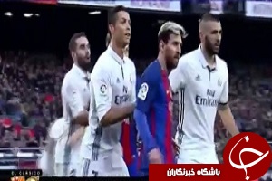 شوخی رونالدو با مسی در ال کلاسیکو + فیلم