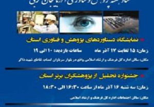 برنامه های هفته پژوهش و فناوری در آذربایجان غربی