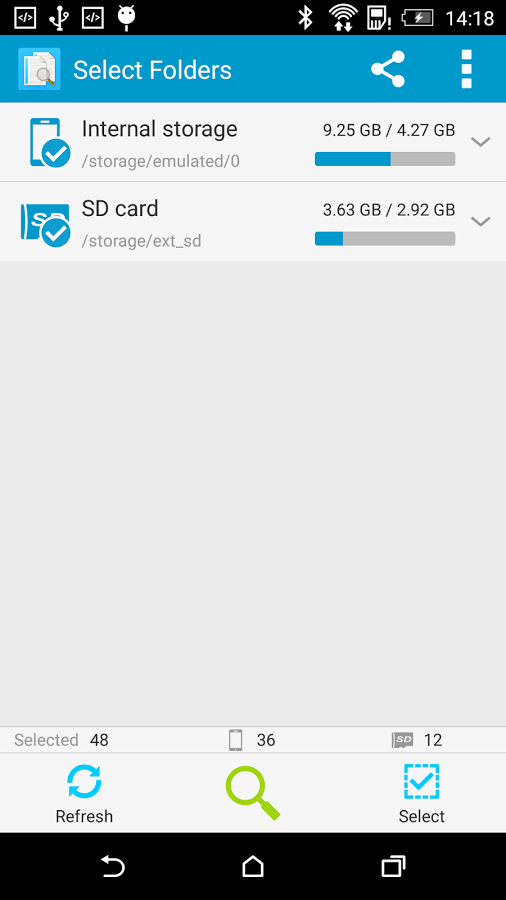 جستجو و حذف فایل های تکراری با دانلود  Search Duplicate File  برای اندروید