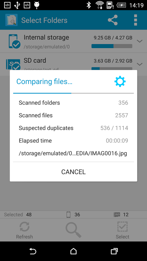 جستجو و حذف فایل های تکراری با دانلود  Search Duplicate File  برای اندروید