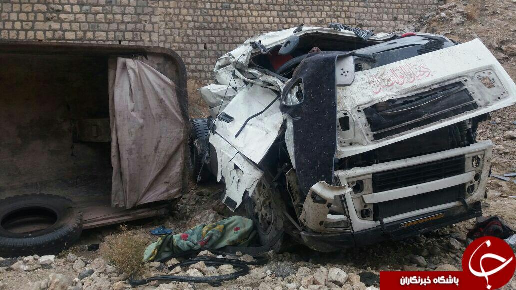 سقوط مرگبار تریلی در جاده کازرون &ndash; بوشهر + تصاویر