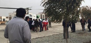 اولین تصویر از سقوط بالگرد در دریاچه چیتگر
