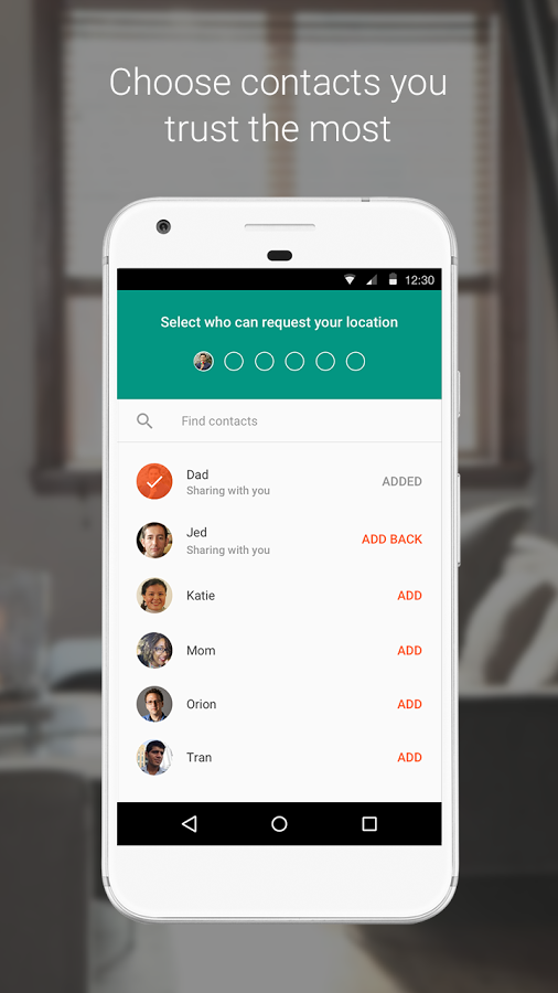 دانلود Trusted Contacts برای اندروید / ردیابی گوشی های اندرویدی با سرویس رایگان گوگل