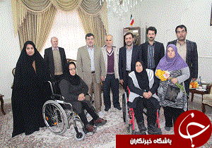 دیدارجمعی از معلولان با استاندار