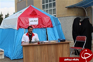 مانور آمادگی امداد و نجات دانشجویان+تصاویر