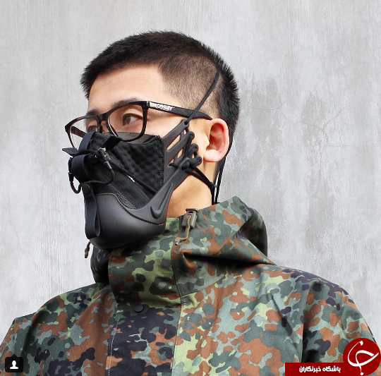 وقتی کفش کتانی ورزشی تبدیل به ماسکی برای آلودگی هوا شود + تصاویر