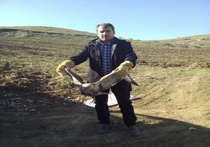 رهاسازی یک بهله سارگپه در شهرستان گرمی
