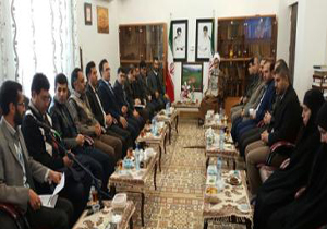 دیدار بسیجیان صدا و سیما با نماینده ولی فقیه