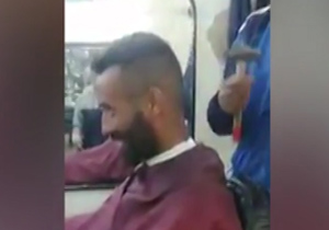 اصلاح مو با چکش و ساتور + فیلم