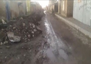کوچه و خیابان‌های گِلی روستای اسلام‌آباد + فیلم