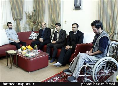دلجویی مدیرکل ورزش و جوانان همدان از دو ورزشکار معلول