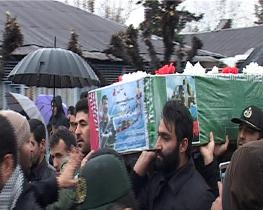 تشییع پیکر پاک ومطهر سرتیپ دوم پاسدار خلبان غلامرضا میرزایی