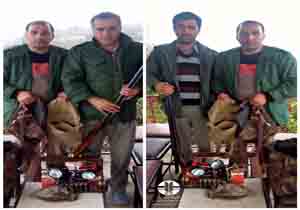 دستگیری یک شکارچی متخلف