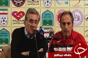 کنفرانس خبری قبل از بازی مربیان پدیده و پرسپولیس + فیلم