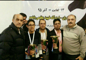 فرهاد نادریان بر سکوی نخست شطرنج نابینایان کشور