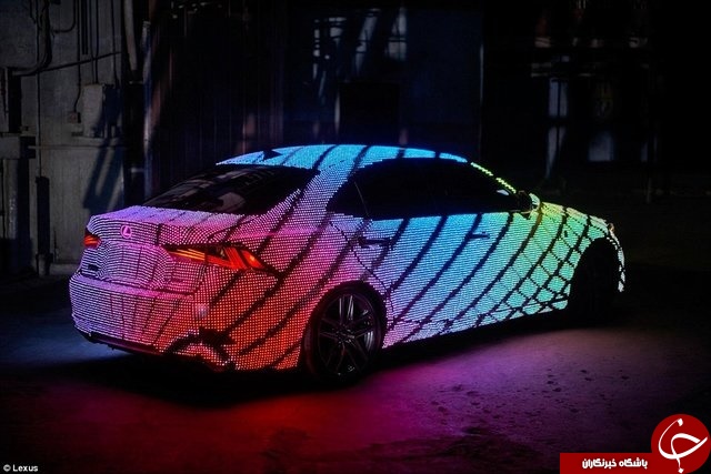 سواری لکسوس با بدنه تمام LED / امکان نمایش انیمیشن روی بدنه