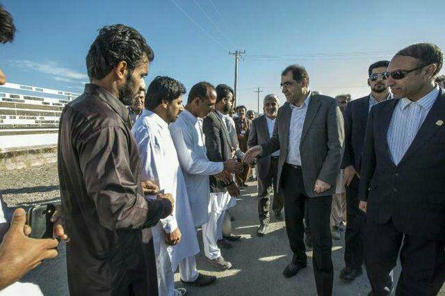 وزیر بهداشت وارد دلگان شد